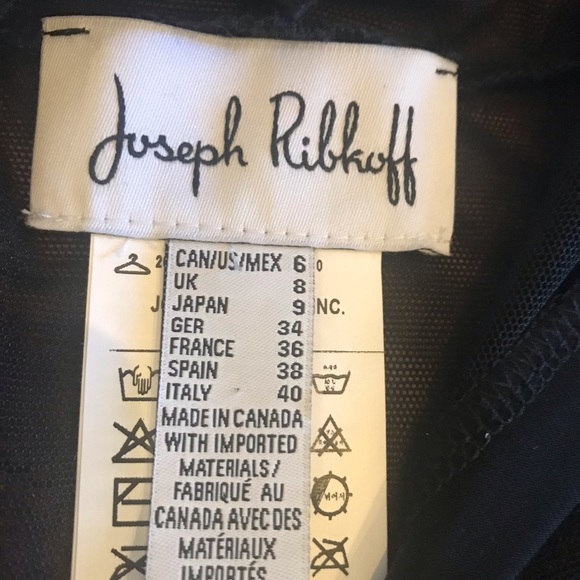 NWOT Joseph Ribkoff Sheer Black Hoodie With Rhinestone on hood and cuffs Top - Picture 10 of 11